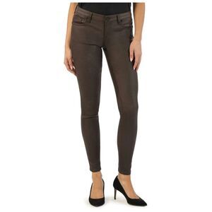 Kut From The Kloth Mia Coated Toothpick Skinny Jeans size 12 NWT